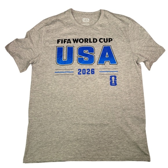 FIFA Official Licensed Product Other - FIFA World Cup T-Shirt Men Large‎ Gray USA 2026 Official Licensed Graphic NWOT